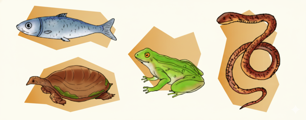 the animals which live in and around water bodies