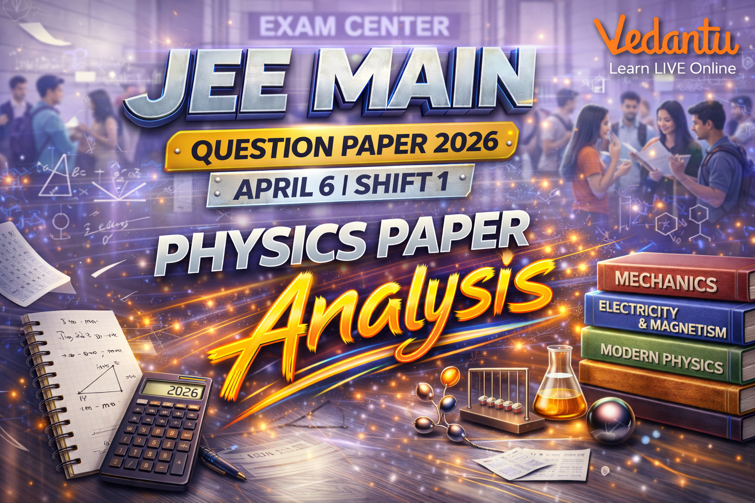 JEE Main 6 April Shift 1 Physics paper 2026