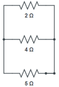 Three resistors connected in paArallel