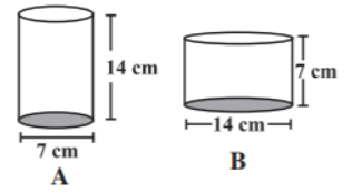 Two cylindrical shapes