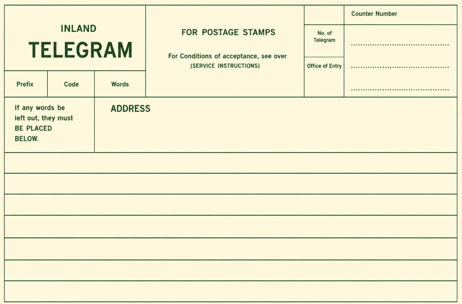 In the past, telegram was a mode of fast communication, commonly used to quickly send short and specific messages, such as greetings and condolences..png