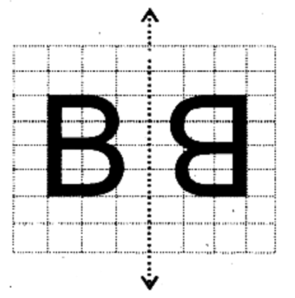 The letter B looks the same after the reflection because it is Symmetric
