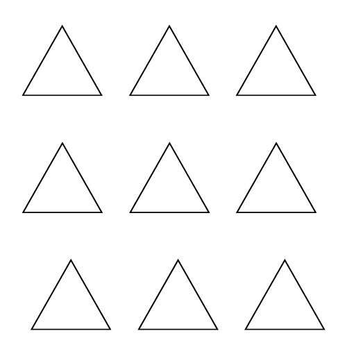 $\dfrac{2}{3}$  of the triangles in box