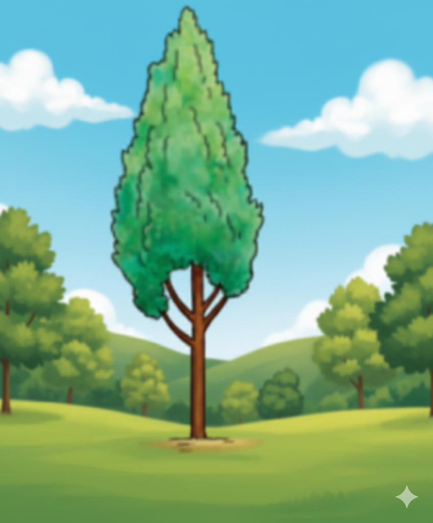 Fig. 11.19 The image formation of the tree in a pinhole camera