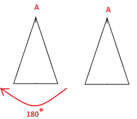 Flipping Triangle by 180 degree