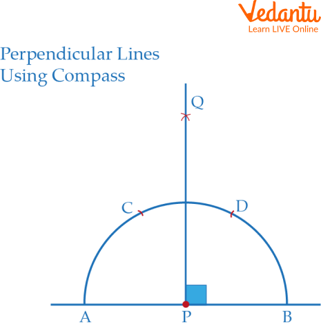 Perpendicular Lines Using Compass