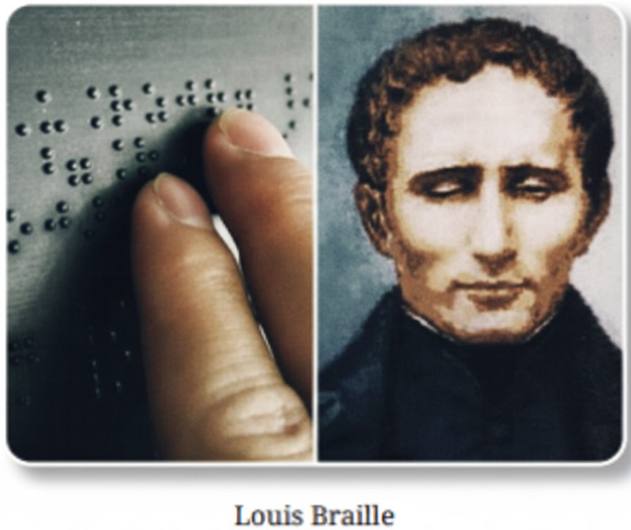 This tactile code was developed over a period of nine years by Louis Braille