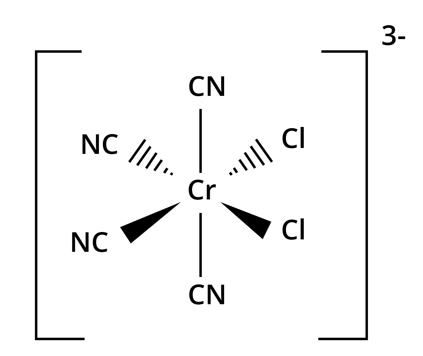 structure of mer-triamminetrichloridocobalt