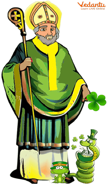 Illustration Showing St Patrick