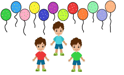 Balloons and children