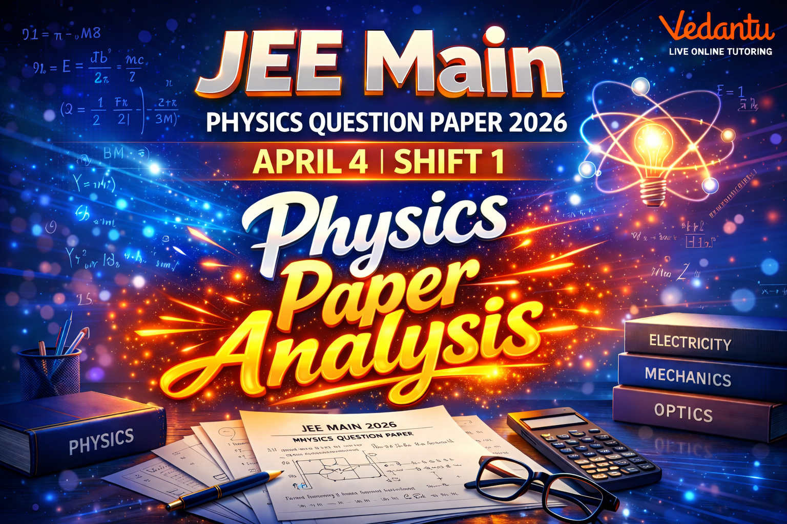 JEE Main 2026 April 4 Shift 1 Physics paper analysis