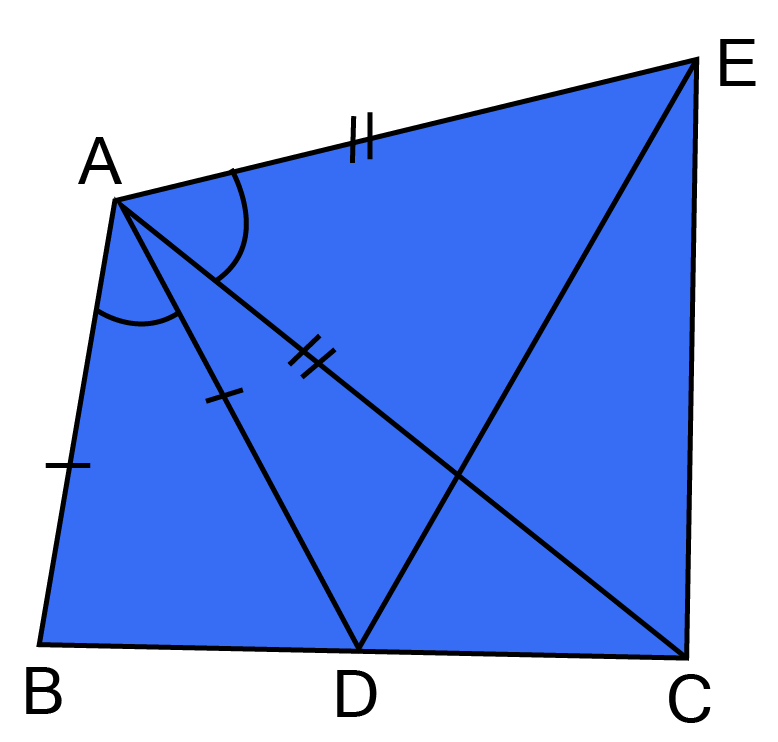 AC = AB, AB = AD and $\angle $ BAD = $\angle $ EAC