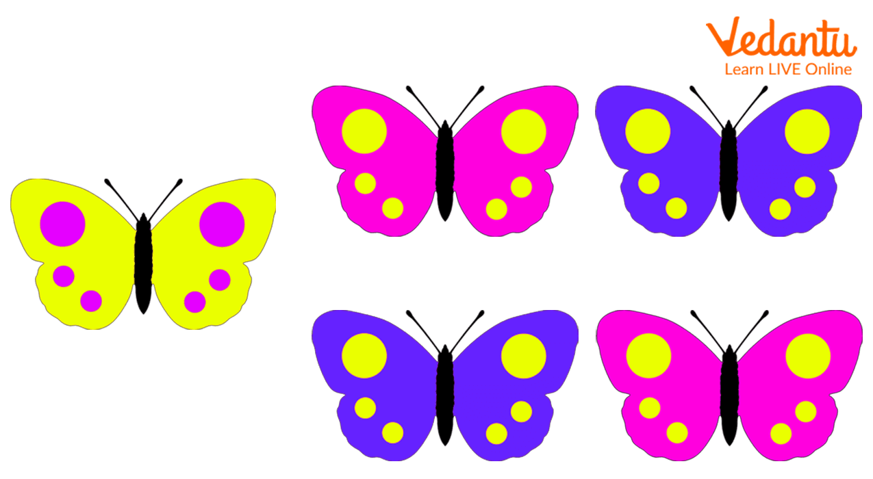 Five Butterflies