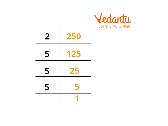 Prime Factorization of 250