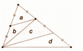 A median divides a triangle into two triangles of equal area. From the divisions shown in the figure.png