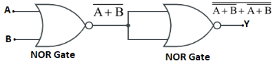Output of Combination of NOR Gates