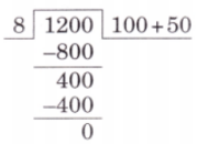Boat ride costs for each person = ₹ 1200 ÷ 8