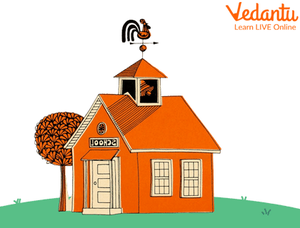 House with Weathervane