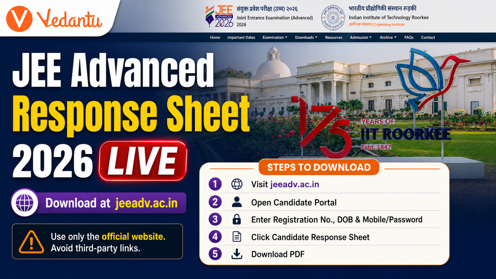 JEE Advanced Response Sheet 2026