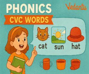 Class 1 English Phonics: CVC Words Worksheets