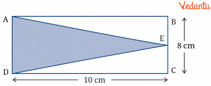 Find the area of triangle ADE in Fig. 6.31
