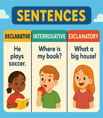 Class 4 English Grammar Sentences Worksheets