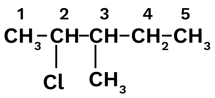 2 - chloro-3methylpentane