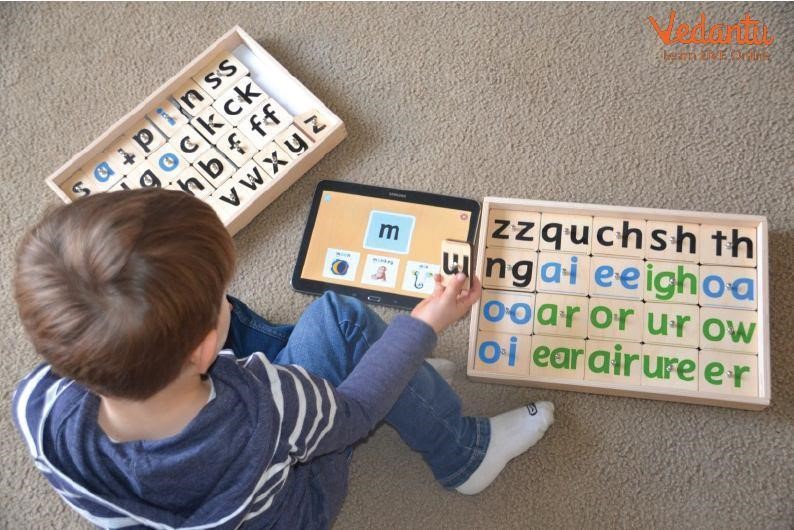 Kid Learning Phonics Sound Chart