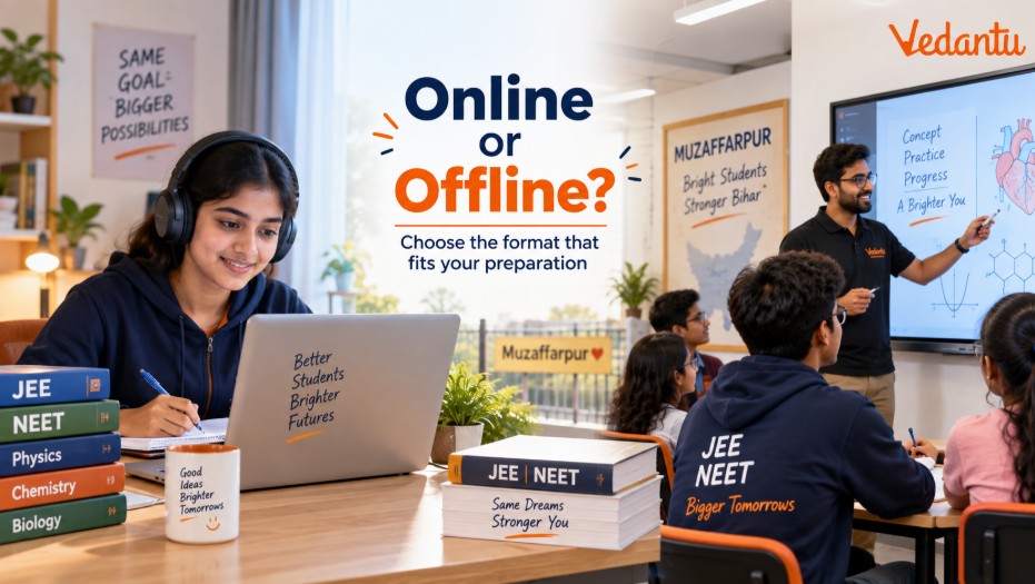Online vs Offline JEE & NEET Coaching in Muzaffarpur