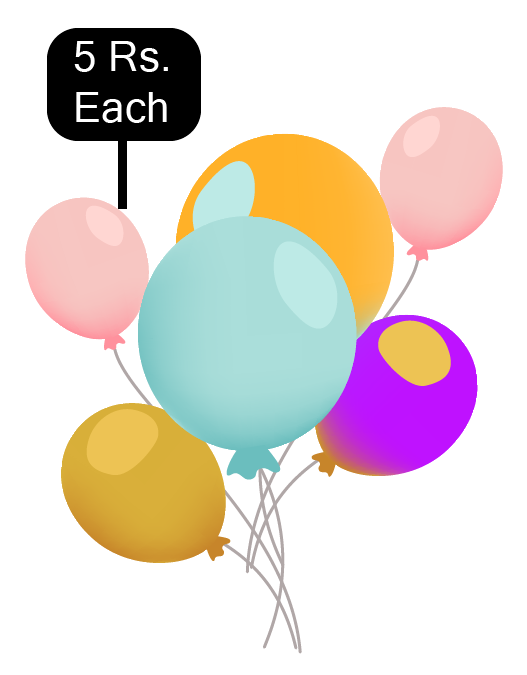 Number of balloons