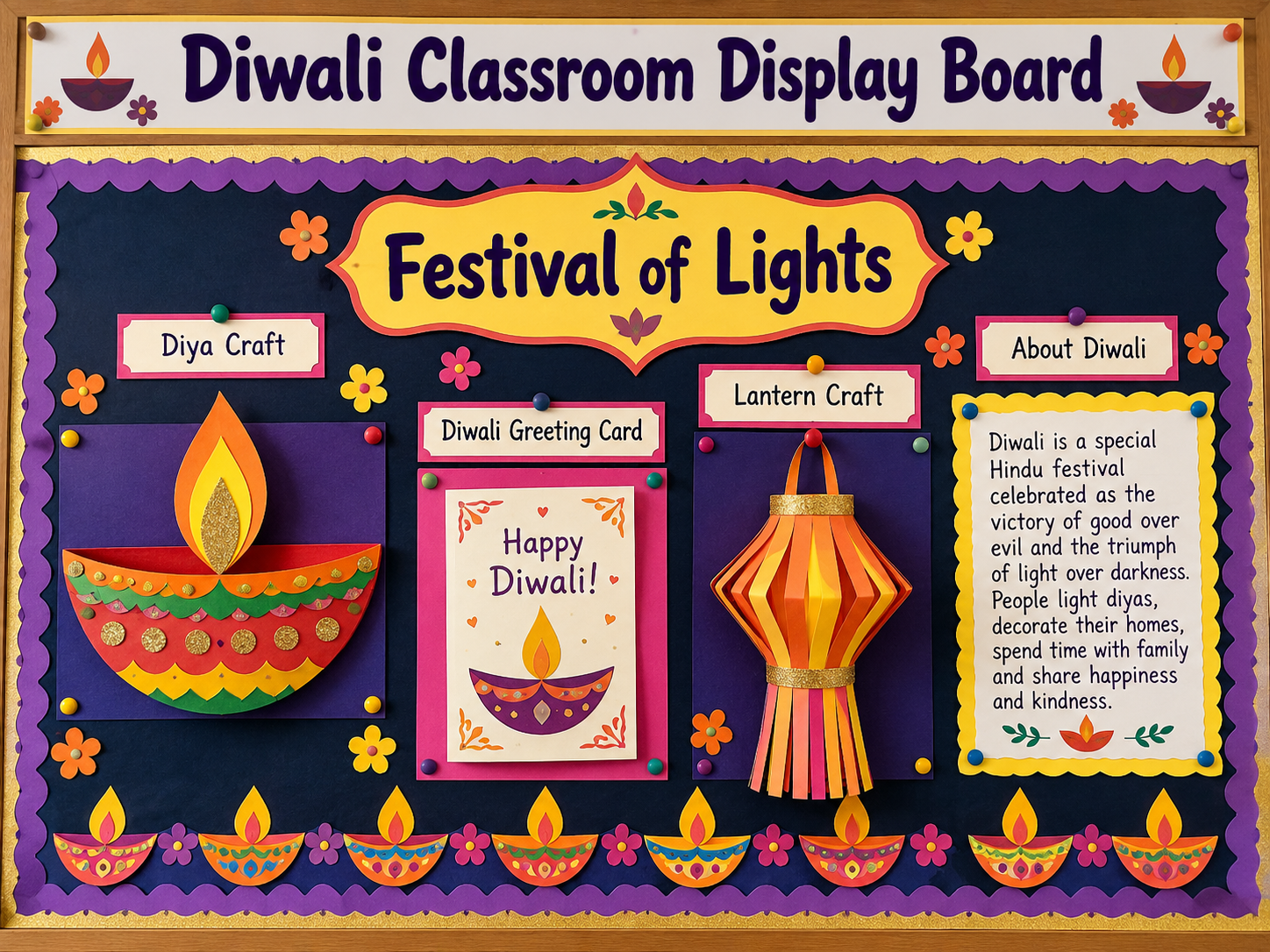 Diwali Classroom Display Board