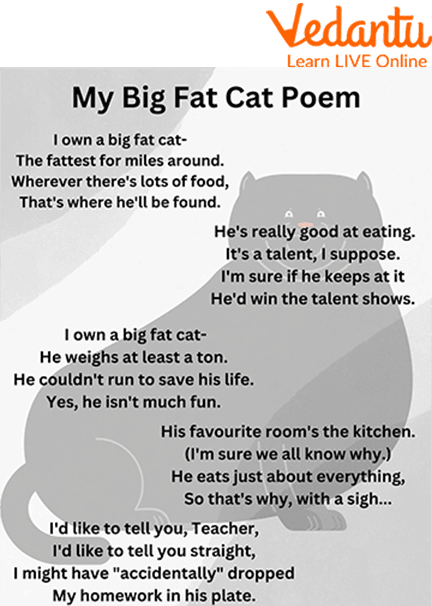 My Big Fat Cat: A Funny and Interesting Poem for Kids