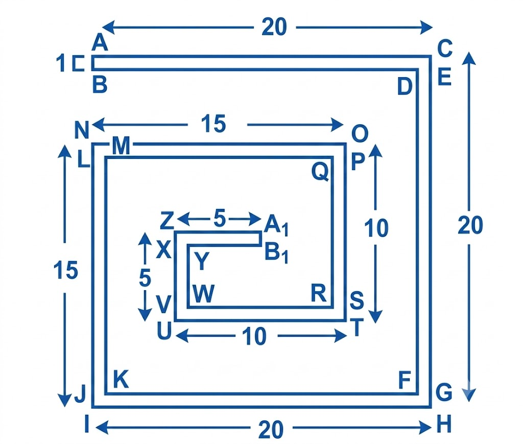 The width of the spiral tube is 1 unit throughout.png