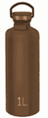 Find bottles and containers that can hold the following quantities of water. Write their names in the appropriate columns in the table given below.