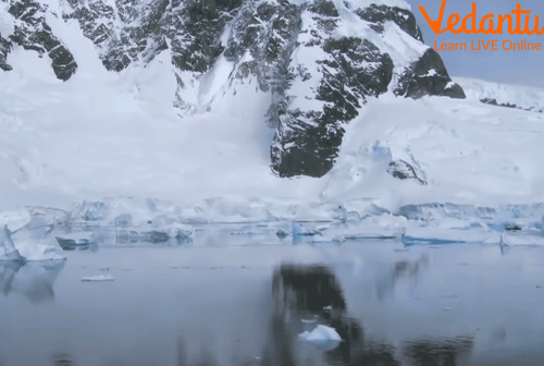 An image showing Antarctica’s Ice