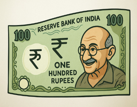 ₹100 note