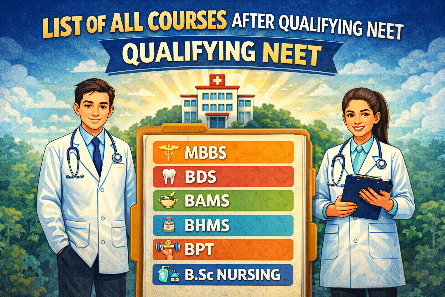 List of All Courses After Qualifying NEET 2026
