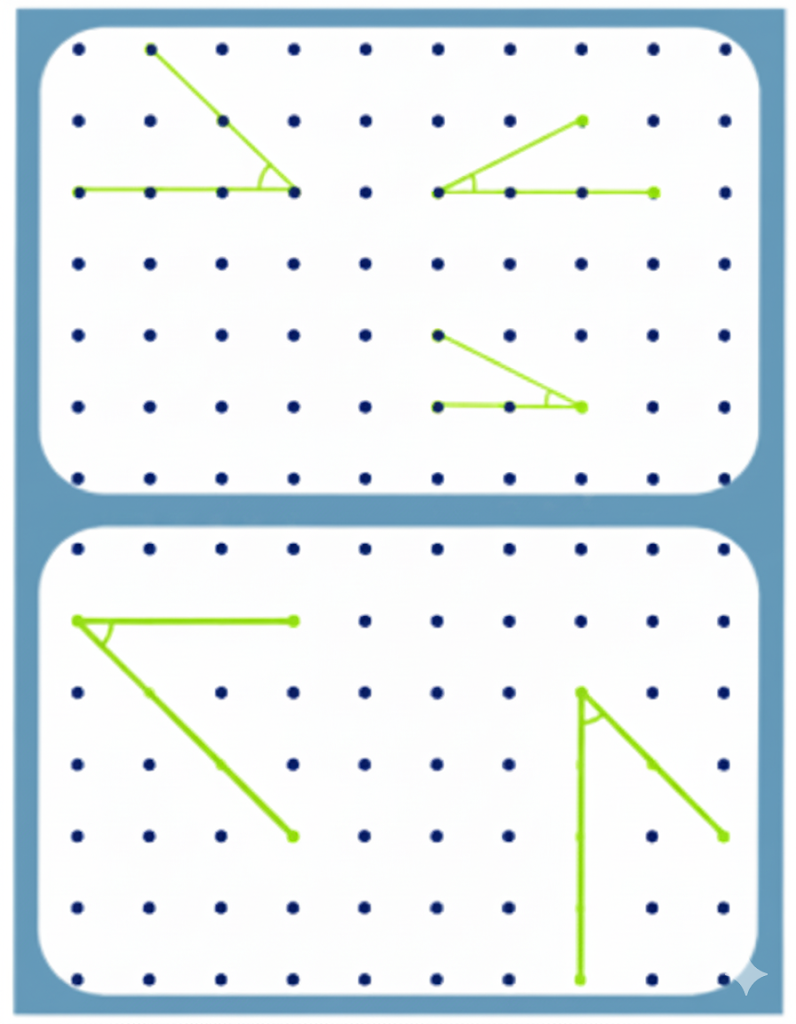 some drawings that show acute angles