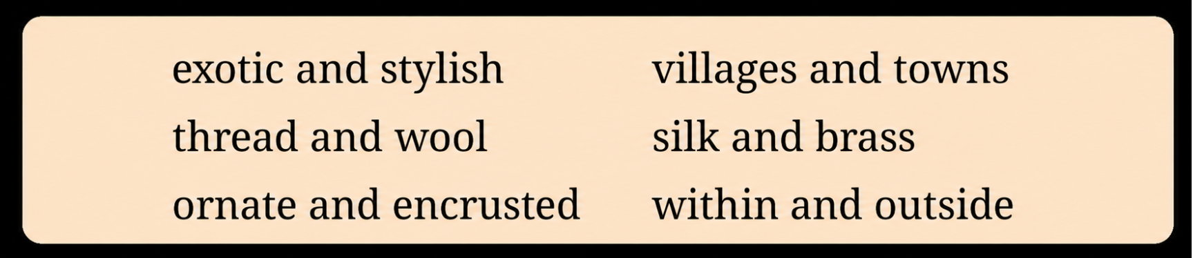 Read the following pairs of words from the text.png