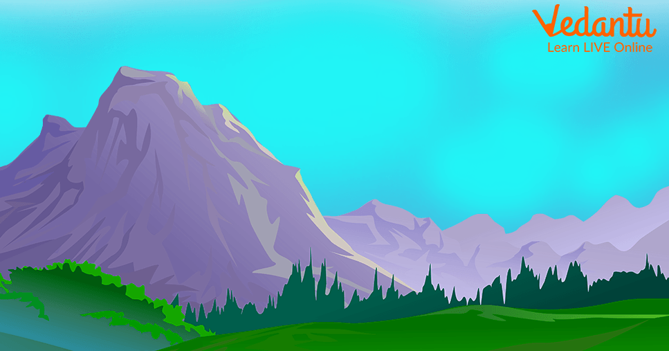 An Illustration of The Mountains and The Trees