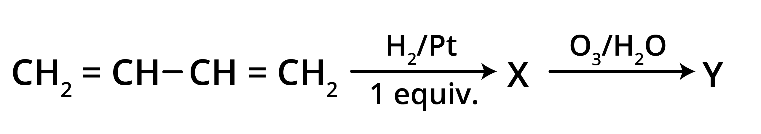 Product X and Y from Alkene