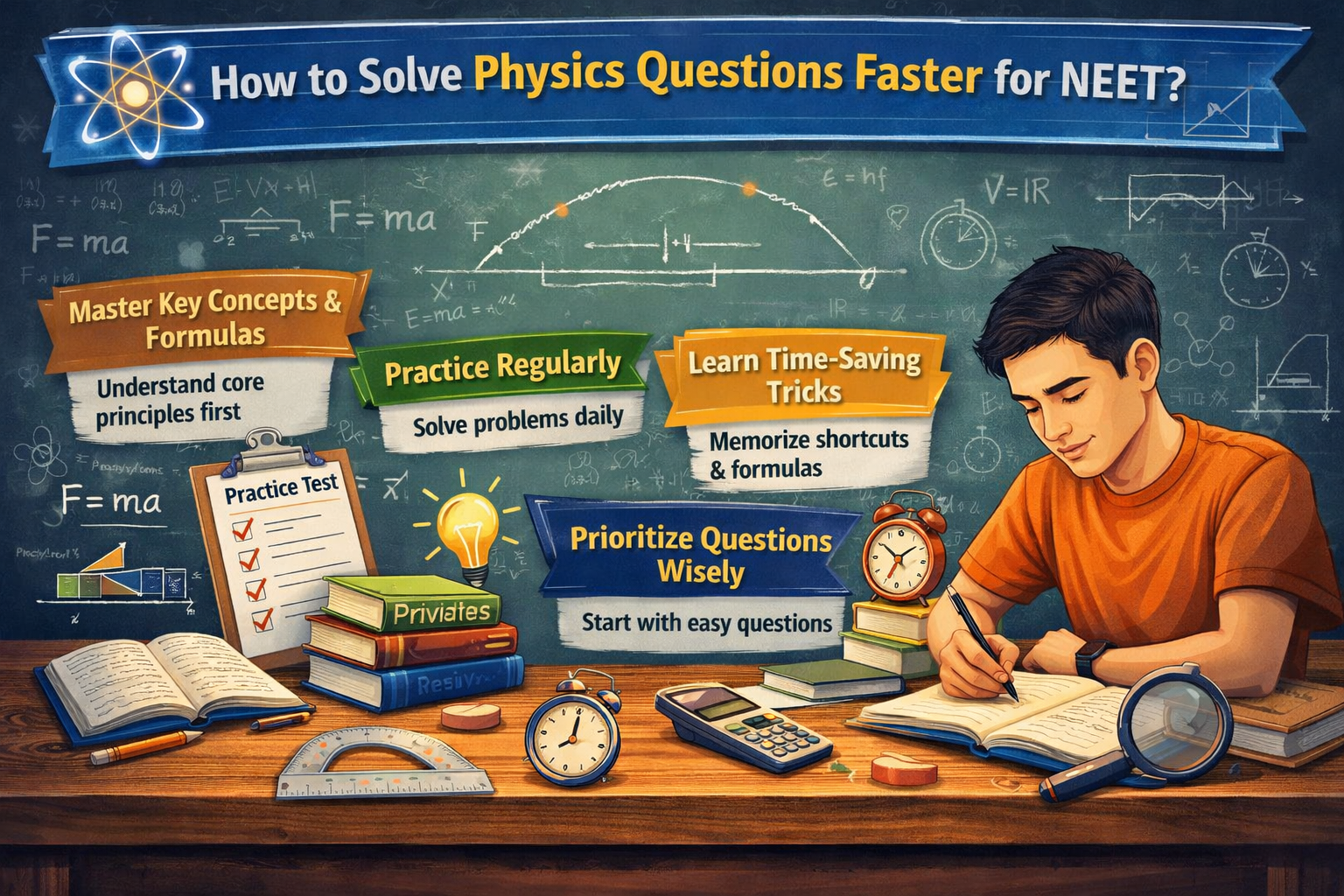 How to Solve Physics Questions Faster for NEET 2026