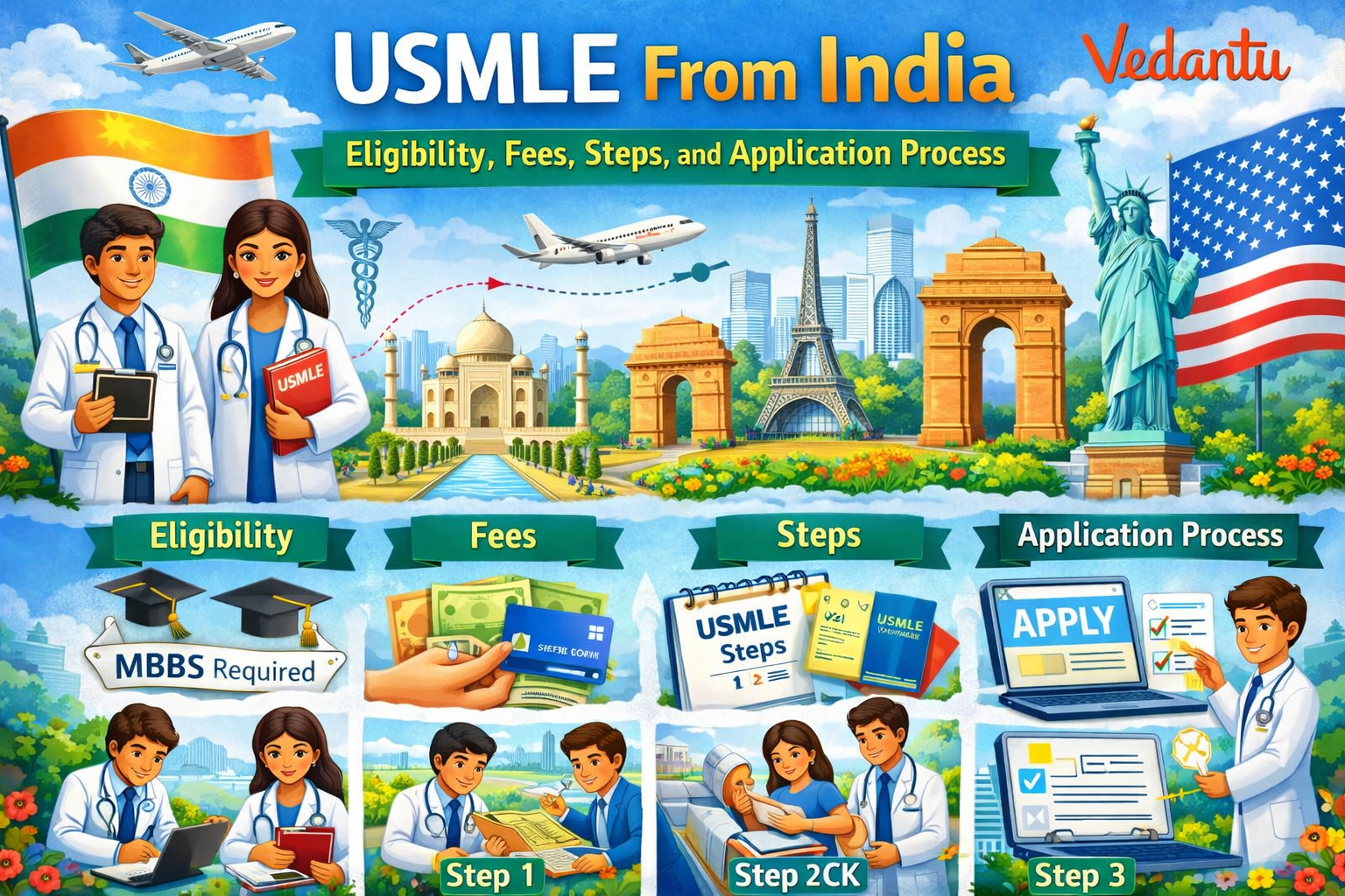USMLE From India: Eligibility, Fees, Steps, and Application Process