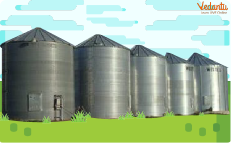 A Modern Storehouse for Storing Grains Safely