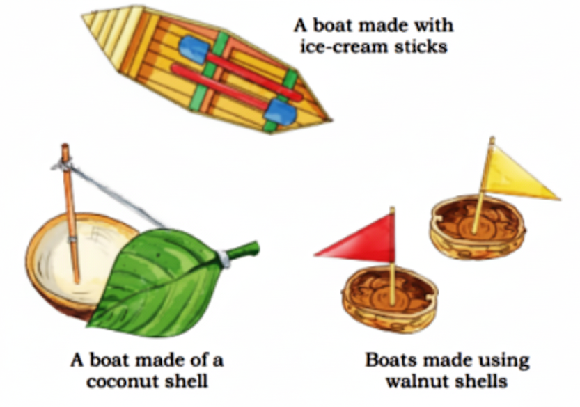 Following are some different types of boats which can be made