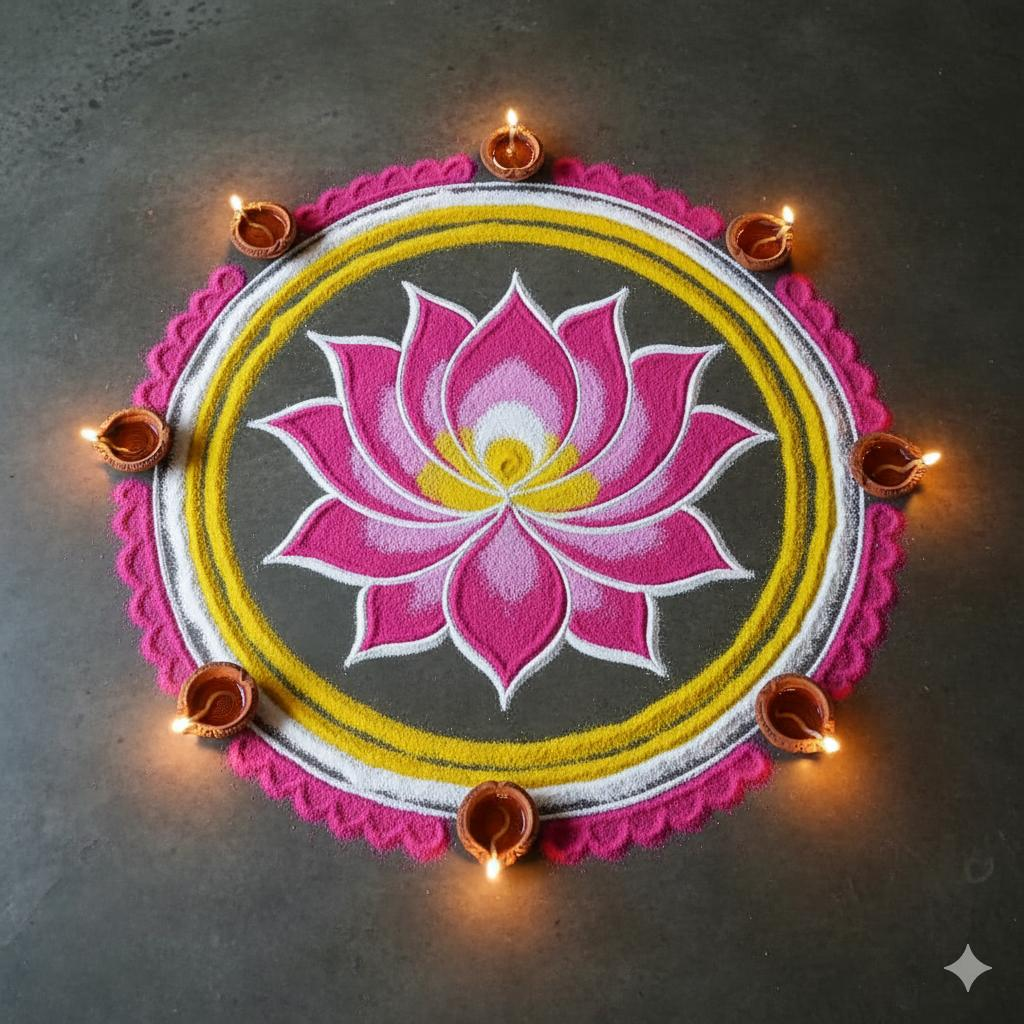 Lotus Rangoli