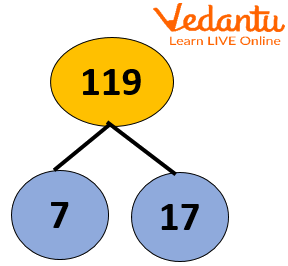 Factor tree of 119