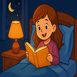 I read a storybook every night before bed