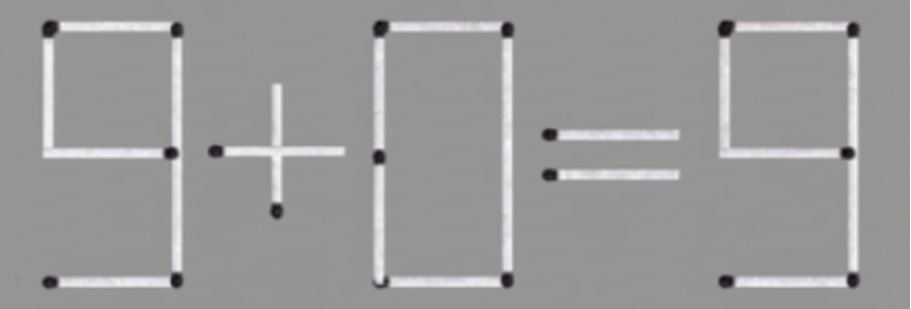Now, solve the following equation by moving one matchstick. Answer