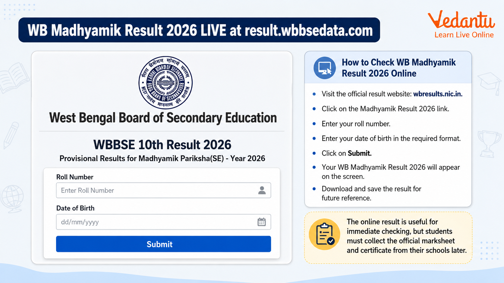 WB Madhyamik Result 2026
